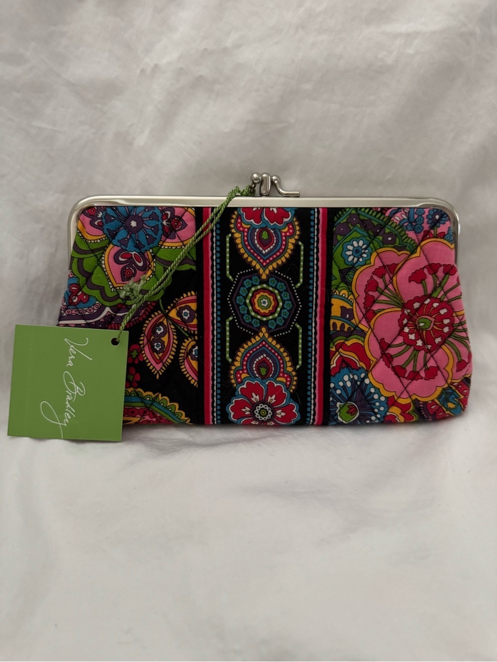 NWT Vera Bradley Clutch Wallet in Symphony in Hue - Rare Vintage Kisslock